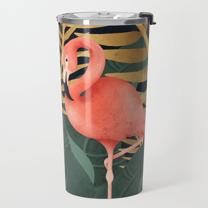 Two Flamingos Travel Mug Gallery Image 2