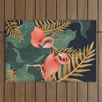 Two Flamingos Outdoor Rug Gallery Image 1