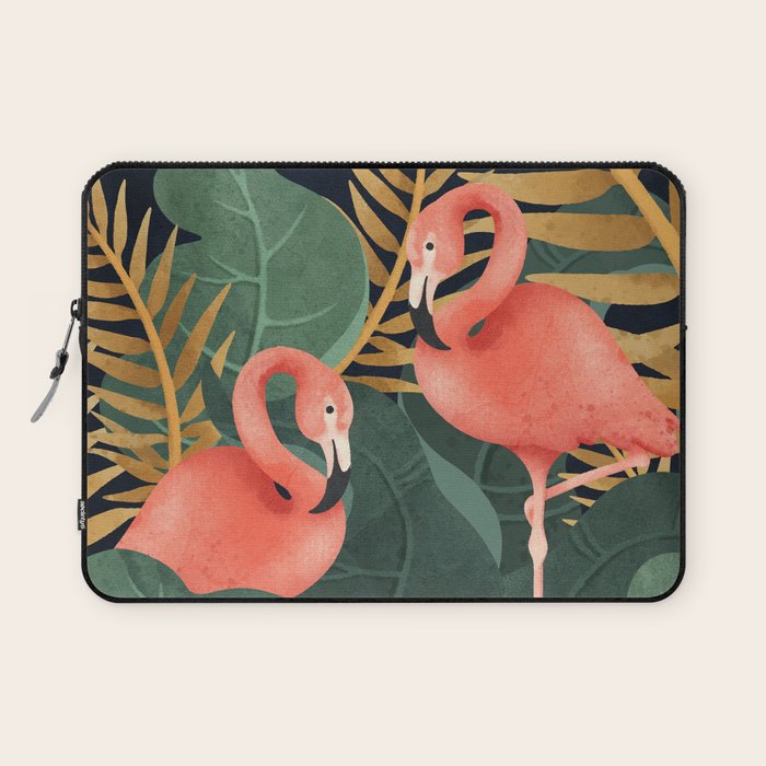Two Flamingos Laptop Sleeve Gallery Image 1