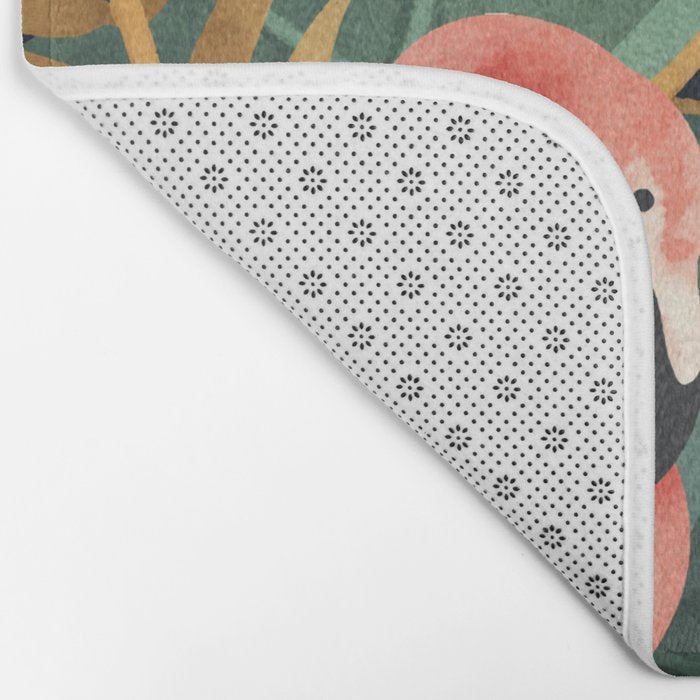 Two Flamingos Bath Mat Gallery Image 2