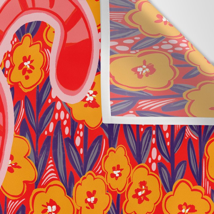 Golden Tiger Wall Tapestry Gallery Image 3