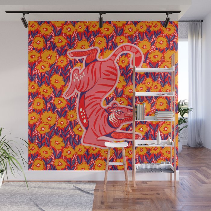 Golden Tiger Wall Mural