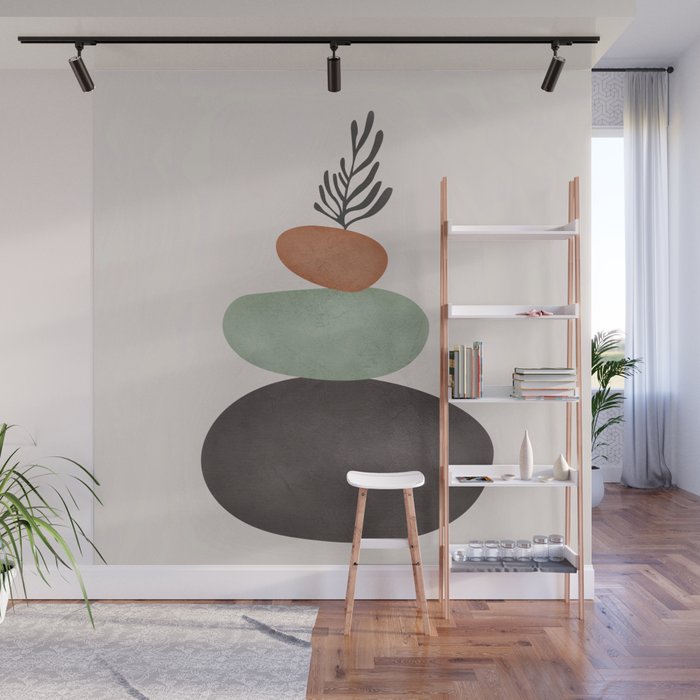 Abstract Shapes Wall Mural Gallery Image 1