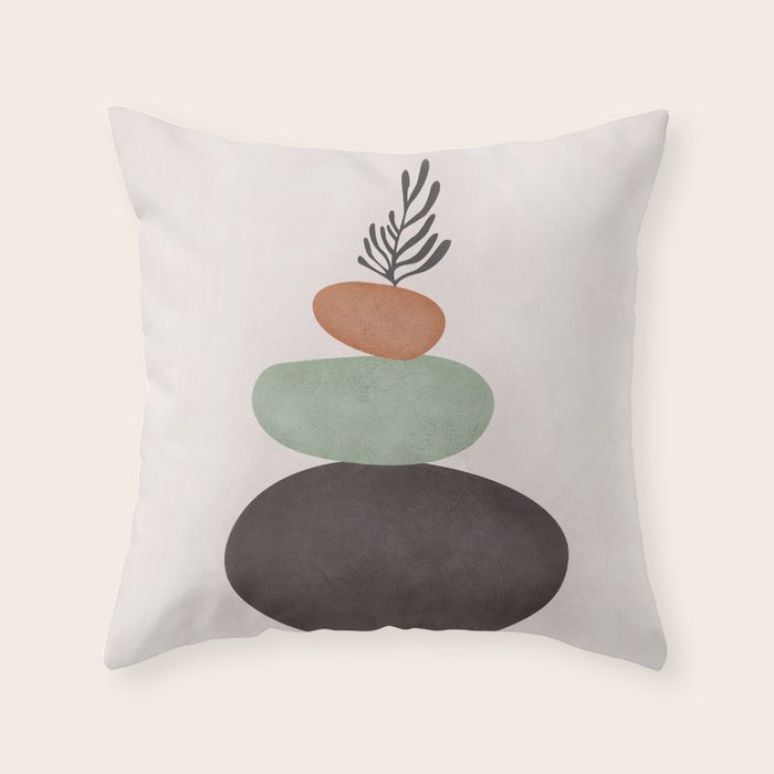 Abstract Shapes Throw Pillow Gallery Image 1