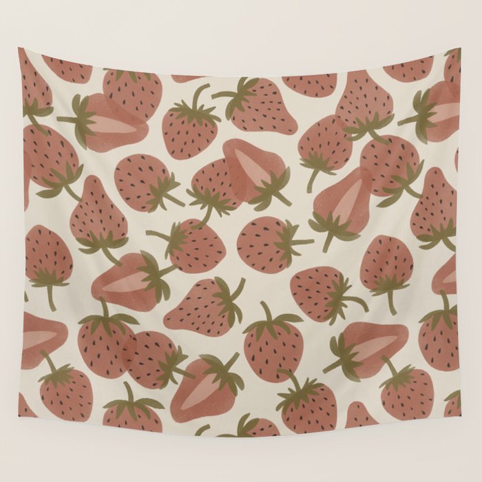 Strawberry Bowl Wall Tapestry Gallery Image 4