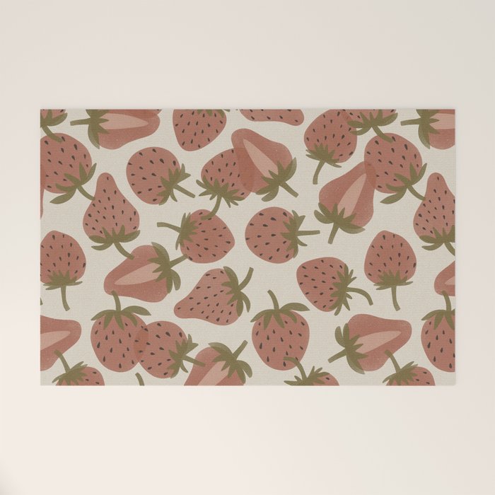 Strawberry Bowl Welcome Mat Gallery Image 1