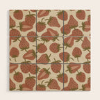 Strawberry Bowl Wood Wall Art Gallery Image 1