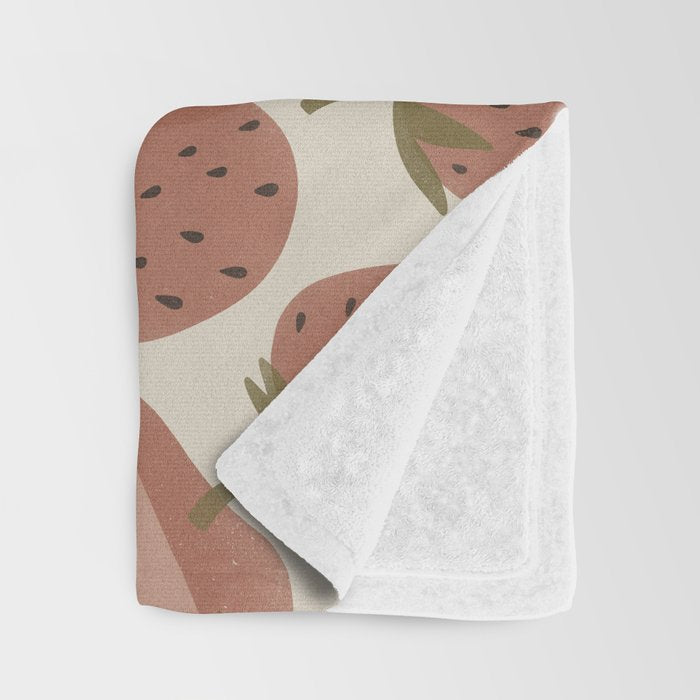 Strawberry Bowl Throw Blanket Gallery Image 3