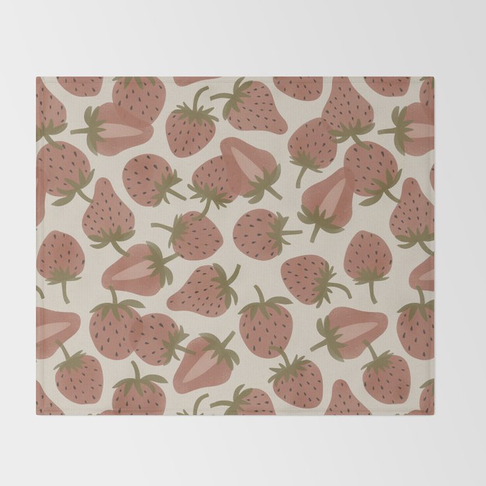 Strawberry Bowl Throw Blanket Gallery Image 2