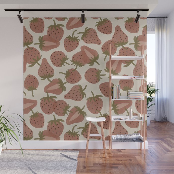 Strawberry Bowl Wall Mural Gallery Image 1