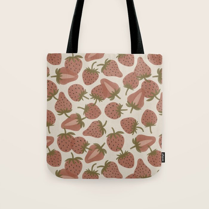 Strawberry Bowl Tote Bag Gallery Image 1