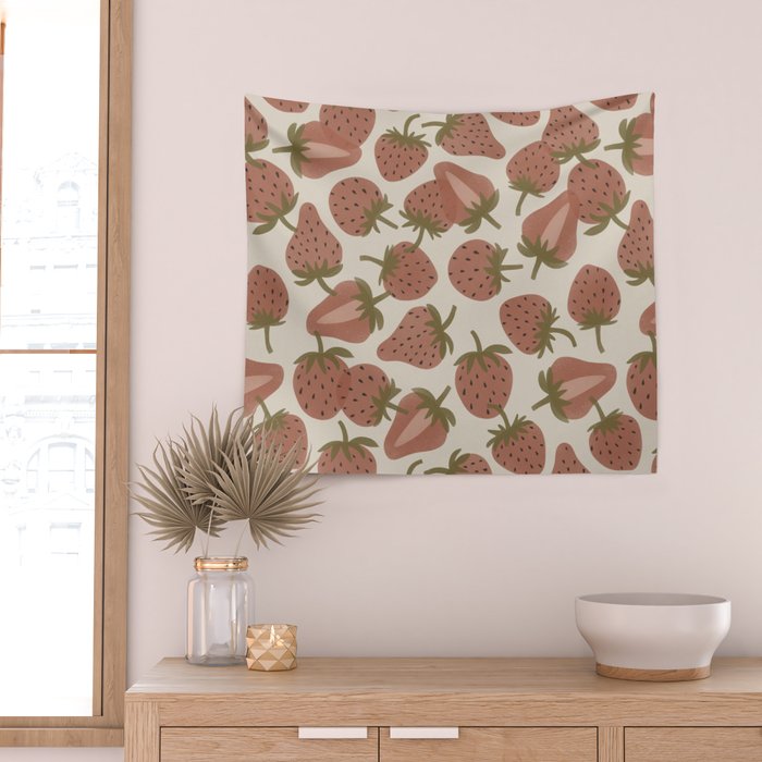 Strawberry Bowl Wall Tapestry Gallery Image 2