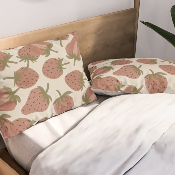 Strawberry Bowl Pillow Sham Gallery Image 2