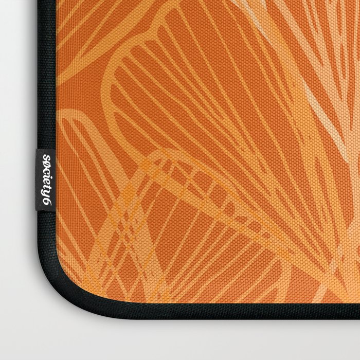 Modern Garden in Orange Laptop Sleeve Gallery Image 3