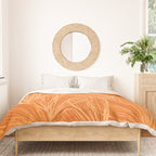 Modern Garden in Orange Duvet Cover Gallery Image 3