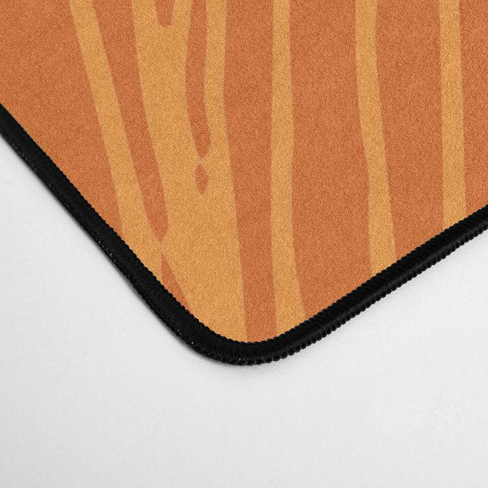 Modern Garden in Orange Desk Mat Gallery Image 4