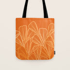 Modern Garden in Orange Tote Bag Gallery Image 1