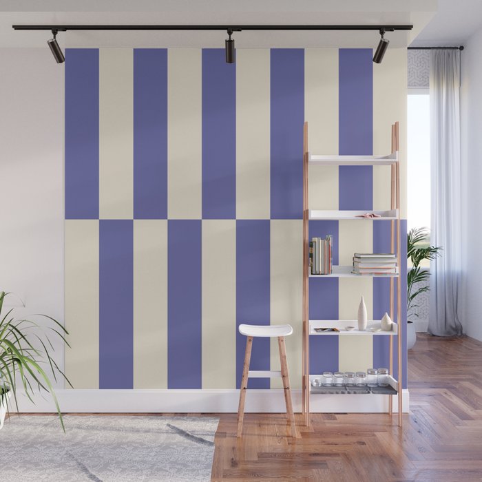 Strippy - Very Peri Wall Mural Gallery Image 1