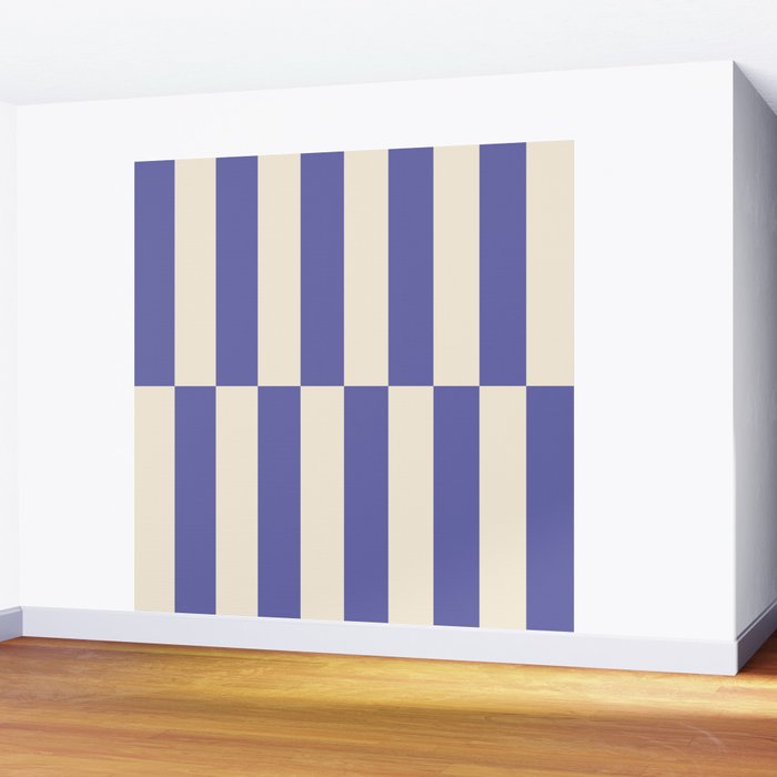 Strippy - Very Peri Wall Mural Gallery Image 2