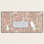 Jungle adventure neutral peach Desk Mat Gallery Image 1