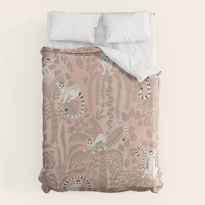 Jungle adventure neutral peach Duvet Cover Gallery Image 6