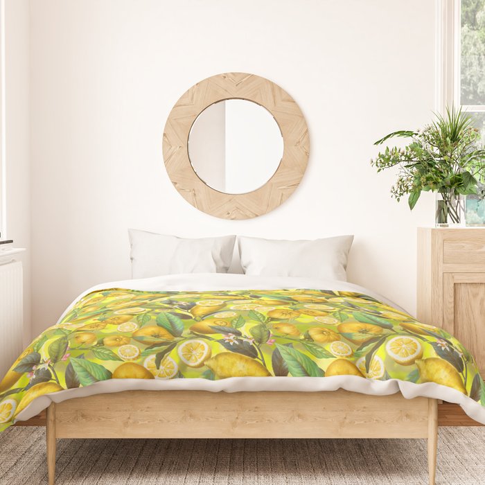 Cyber Lime Summer Duvet Cover Gallery Image 3