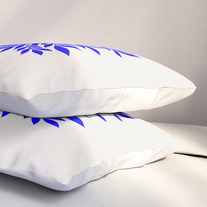 Ruby Pink Vase & Electric Leaves: Vases & Stuff 01 Pillow Sham Gallery Image 3