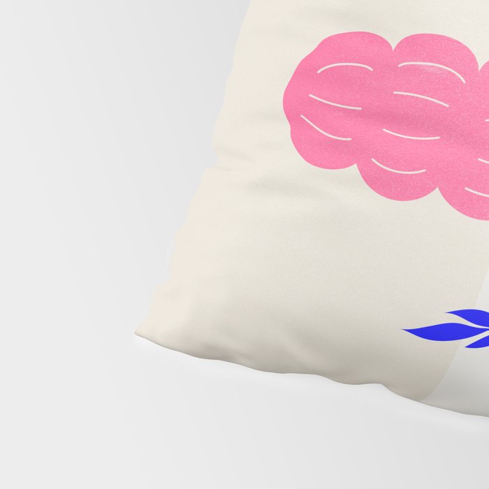 Ruby Pink Vase & Electric Leaves: Vases & Stuff 01 Pillow Sham Gallery Image 4