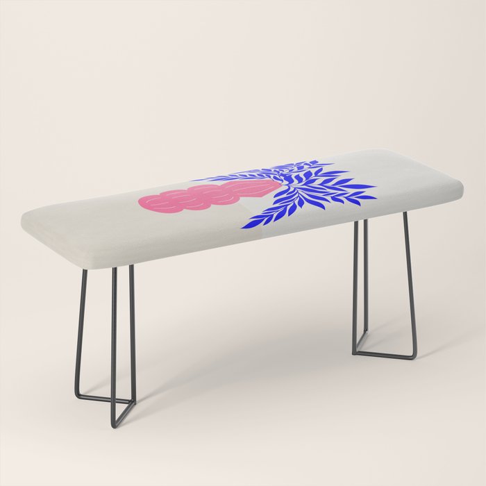Ruby Pink Vase & Electric Leaves: Vases & Stuff 01 Bench Gallery Image 1