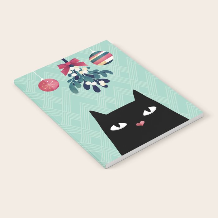 Mistletoe? (Black Cat) Notebook Gallery Image 1
