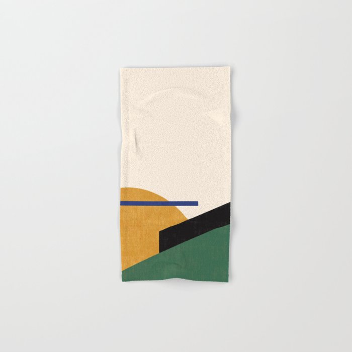 Geometric Compo 1 Filet - green Bath Towel Gallery Image 1