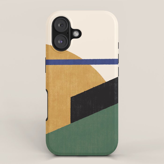 Geometric Compo 1 Filet - green iPhone Case Gallery Image 1