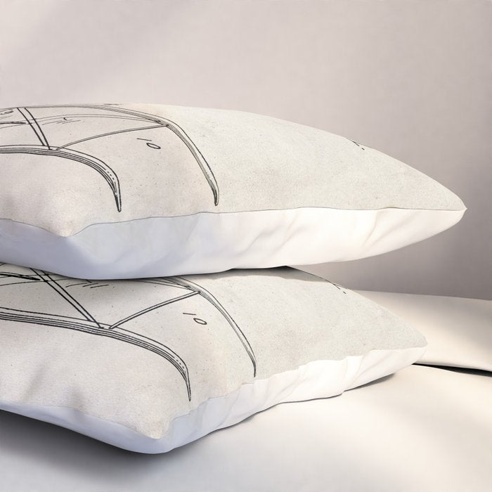 Biplane Patent - Aviation Art - Antique Pillow Sham Gallery Image 3