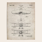 Biplane Patent - Aviation Art - Antique Poster Gallery Image 4