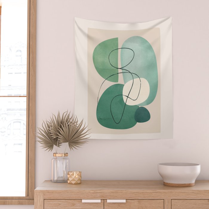 Floating Abstraction 8 Wall Tapestry Gallery Image 2