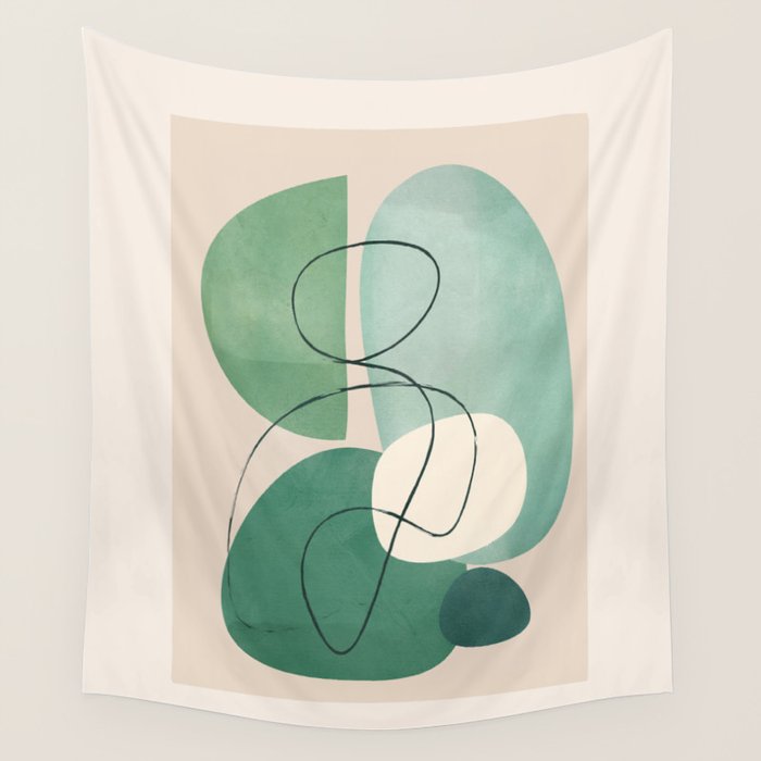 Floating Abstraction 8 Wall Tapestry Gallery Image 1