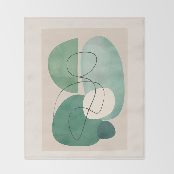 Floating Abstraction 8 Throw Blanket Gallery Image 2