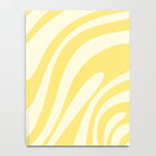 Wavy Loops Retro Abstract Pattern in Yellow Notebook Gallery Image 4