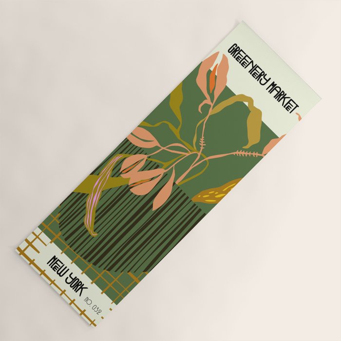 Greenery Market New York Yoga Mat Gallery Image 1