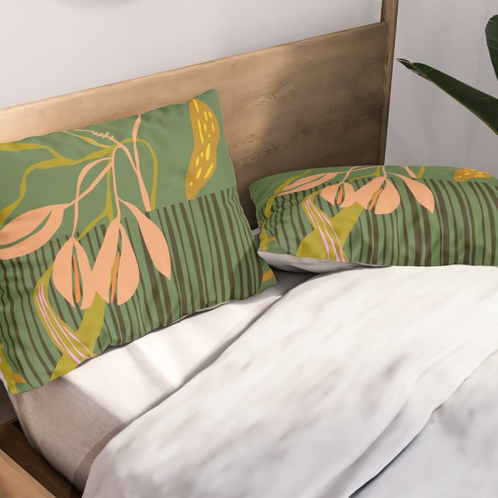 Greenery Market New York Pillow Sham Gallery Image 2