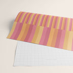 Mixed Stripes Pattern V Pink Yellow Orange Wrapping Paper Gallery Image 2