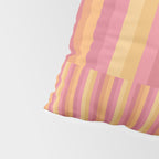 Mixed Stripes Pattern V Pink Yellow Orange Pillow Sham Gallery Image 4