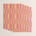 Mixed Stripes Pattern V Pink Yellow Orange Wrapping Paper Gallery Image 3