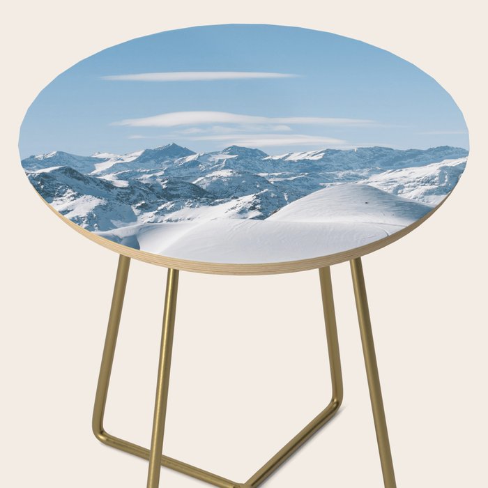 Snowy mountain range Side Table Gallery Image 2