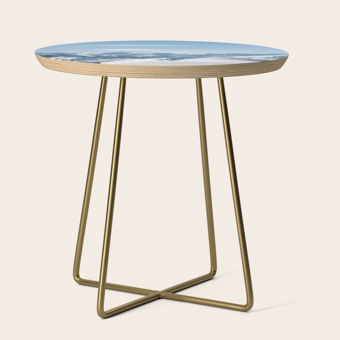 Snowy mountain range Side Table Gallery Image 1