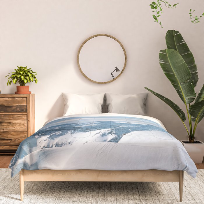 Snowy mountain range Comforter Gallery Image 3