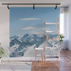 Snowy mountain range Wall Mural Gallery Image 1