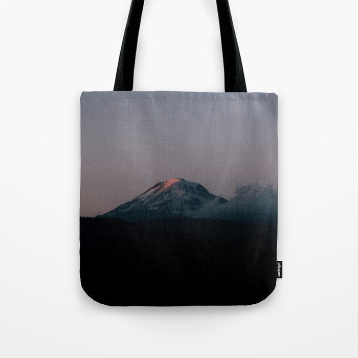 Last light on Mount Adams Tote Bag Gallery Image 1