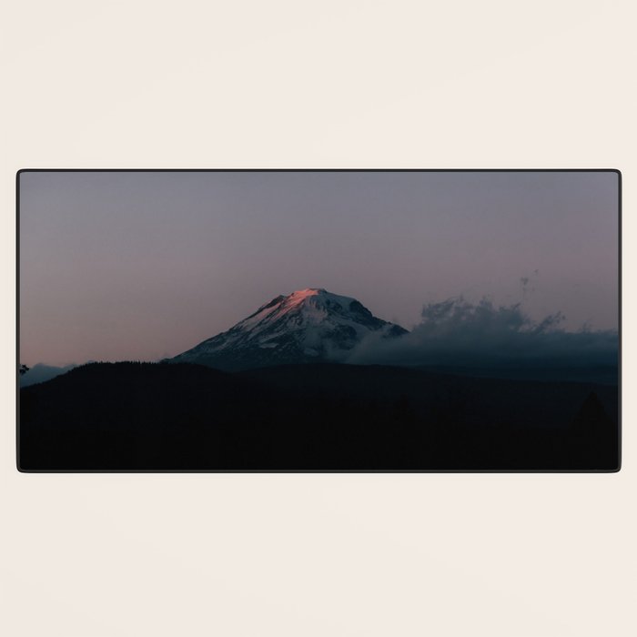Last light on Mount Adams Desk Mat Gallery Image 3