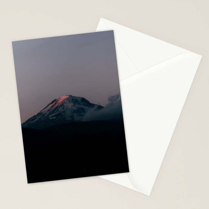 Last light on Mount Adams Stationery Card Gallery Image 2
